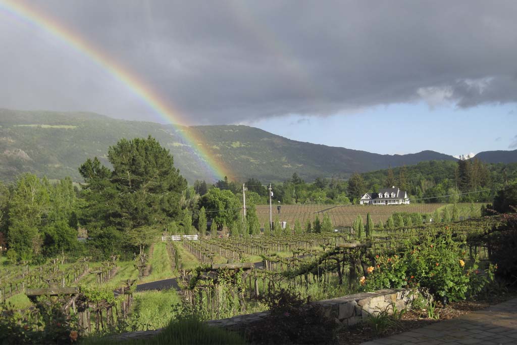 Rainbow over Napa Valley