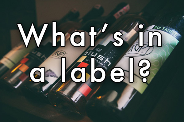 What's in a wine label?