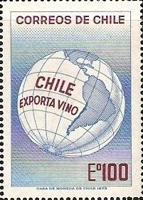 Chile Wine Stamp