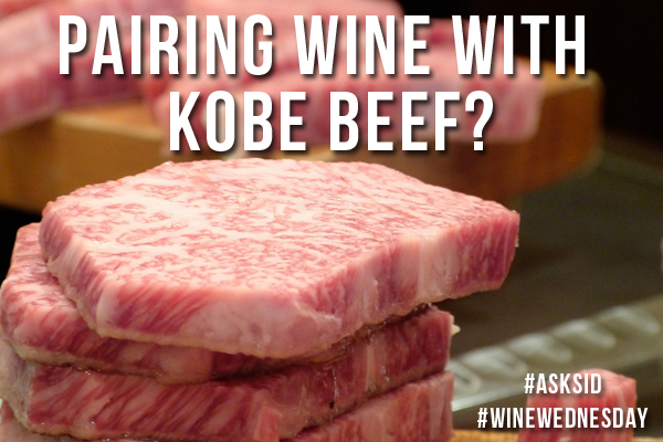 kobe beef and wine