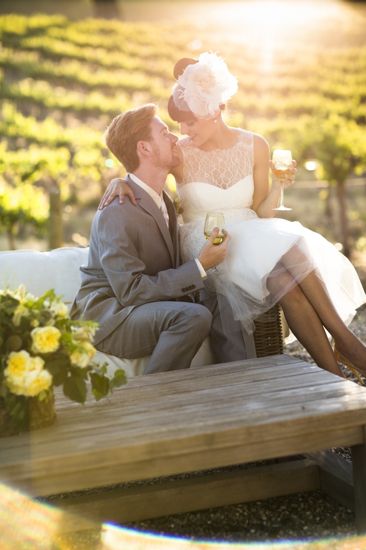 Vineyard wedding ambiance