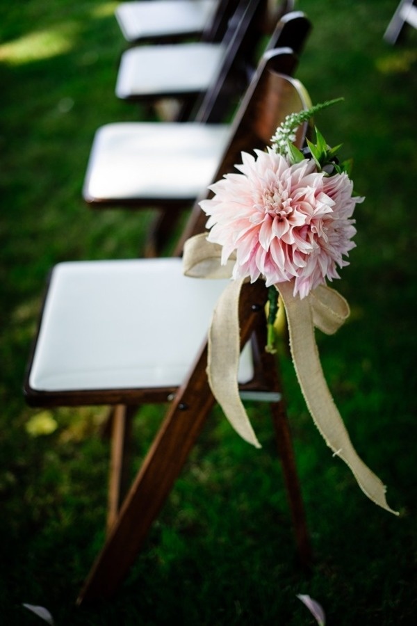 Chairs at a vineyard wedding