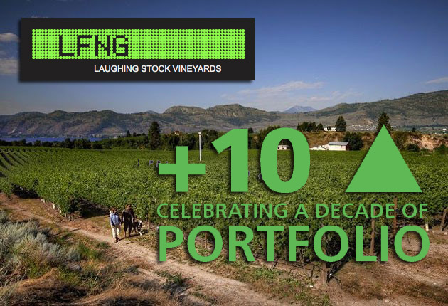 Celebrating a decade portfolio bc wine