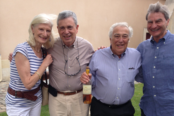 Lynch Bages Sid Cross(L-R) Serena Sutcliffe, Ambassador Ron Weiser, Jean-Michel Cazes, Sid Cross.