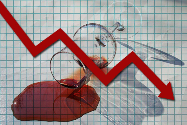 wine is down 5% in 2016