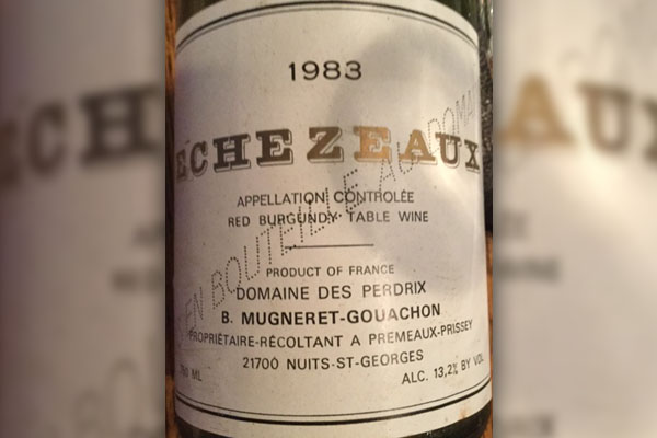 1983 Burgundy wine