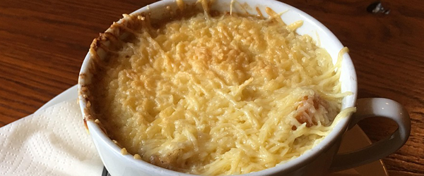 What wine goes with French onion soup?