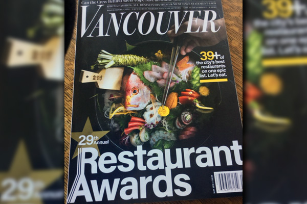 Vancouver Restaurant Awards 29th Annual