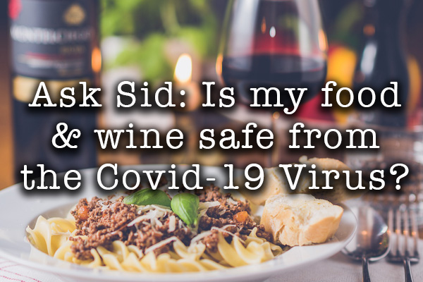 Is my food and wine safe from the covid 19 coronavirus?